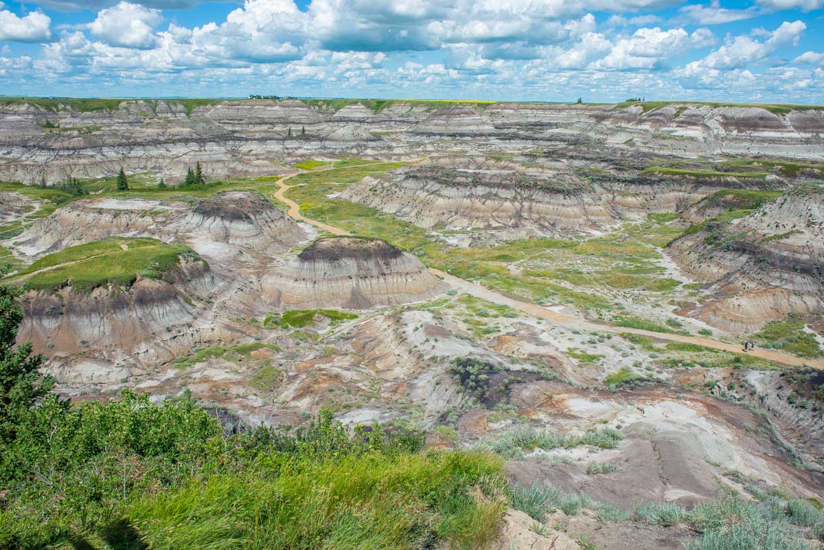 Badlands photo of a canyon near Drumheller, AB