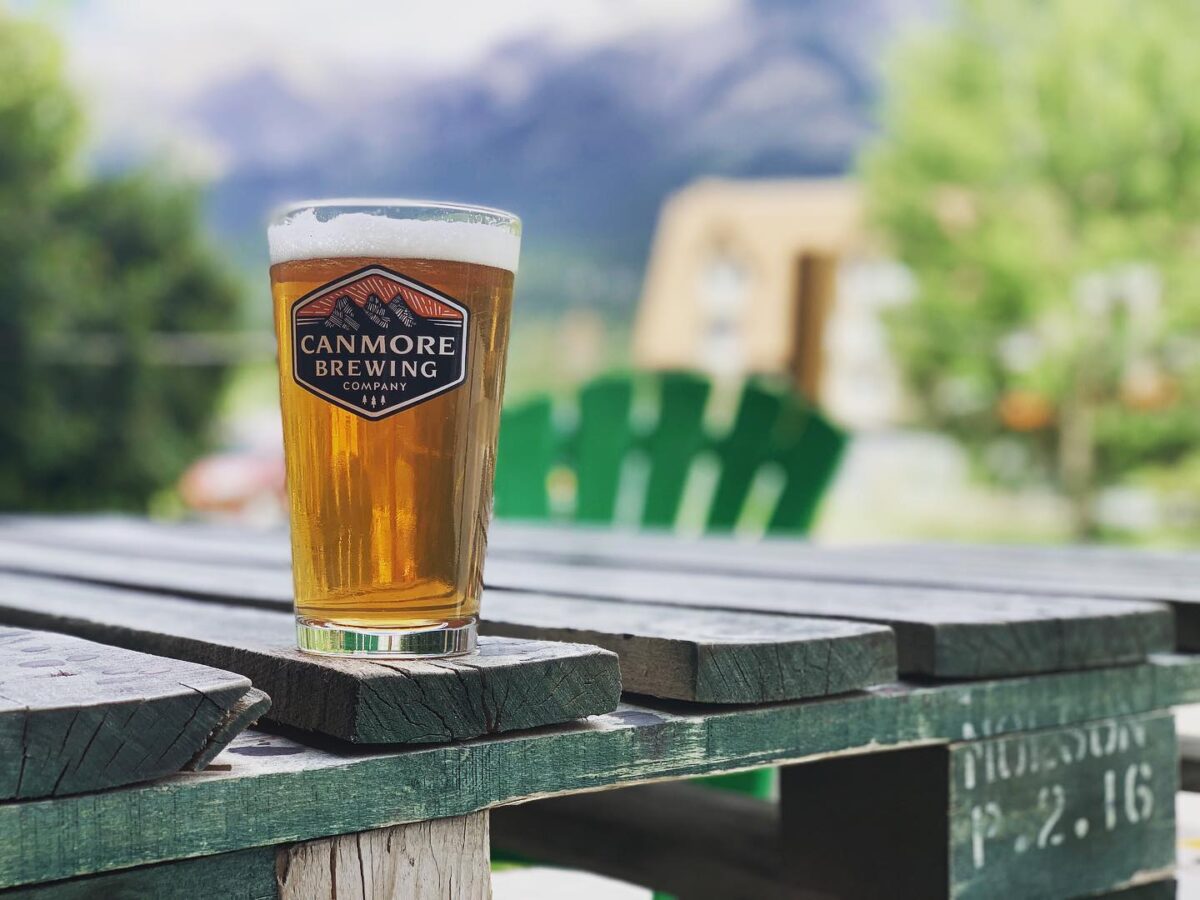 A beer at Canmore Brewing Company