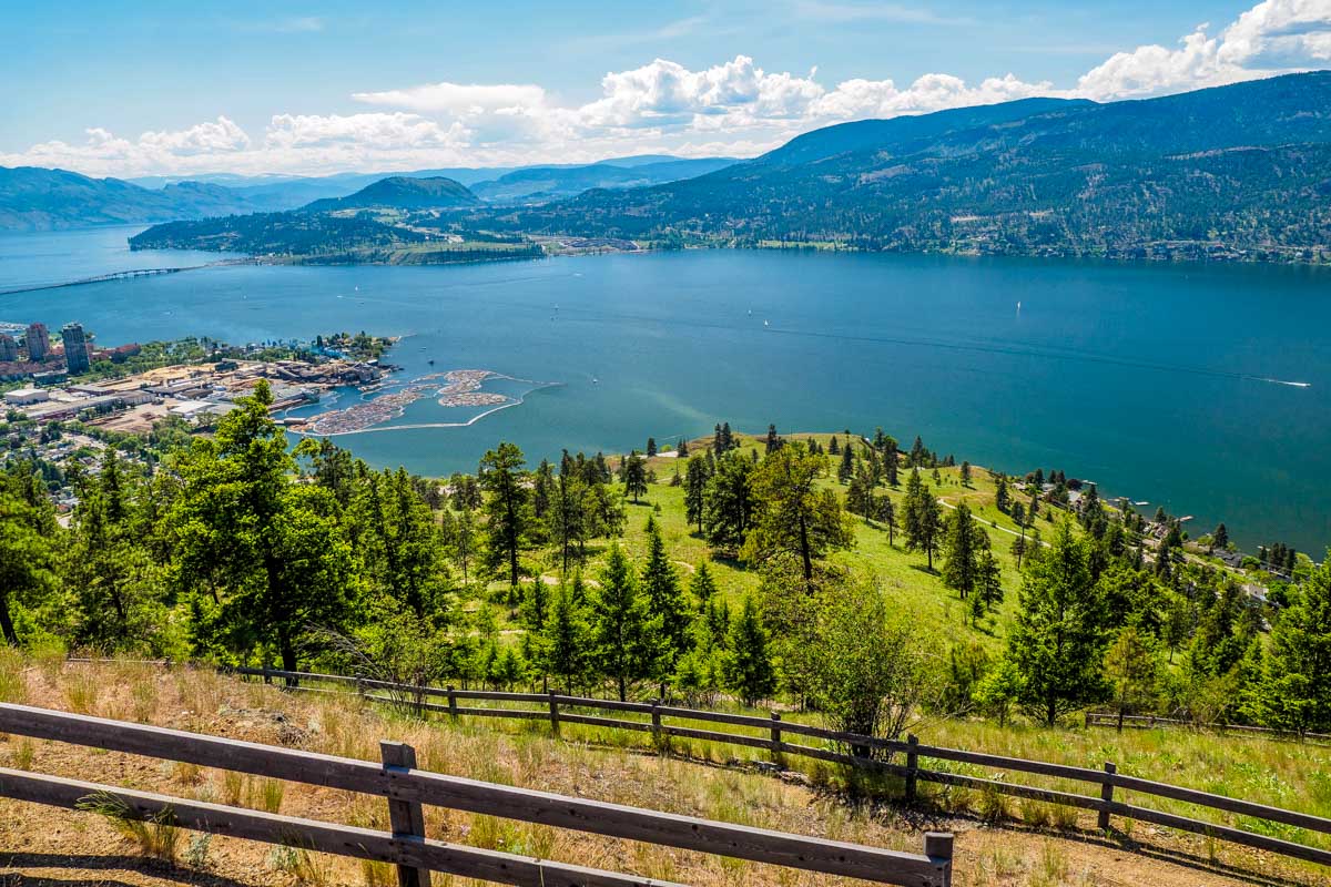 Kelowna, British Columbia, Canada on a sunny day