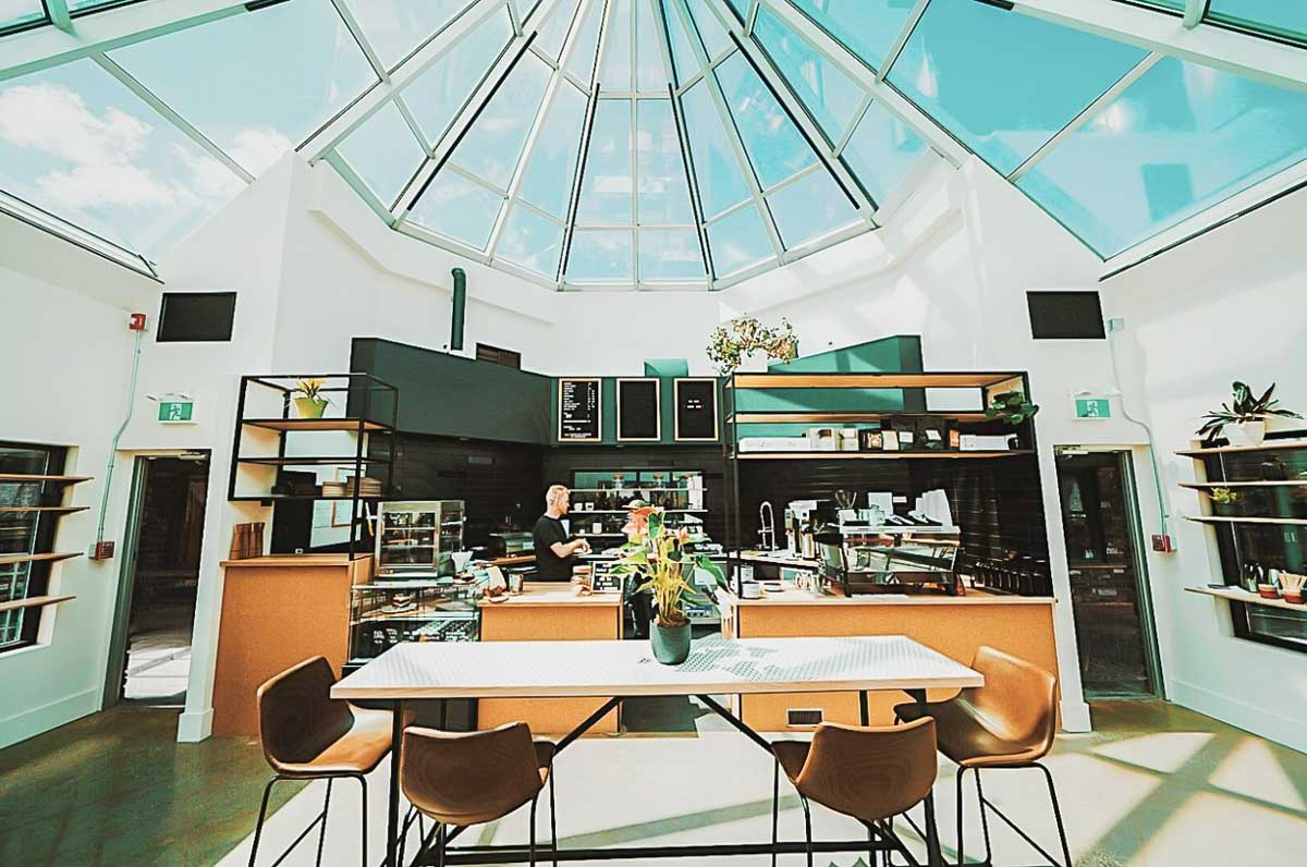 The inside of Sunhouse Cafe, Jasper