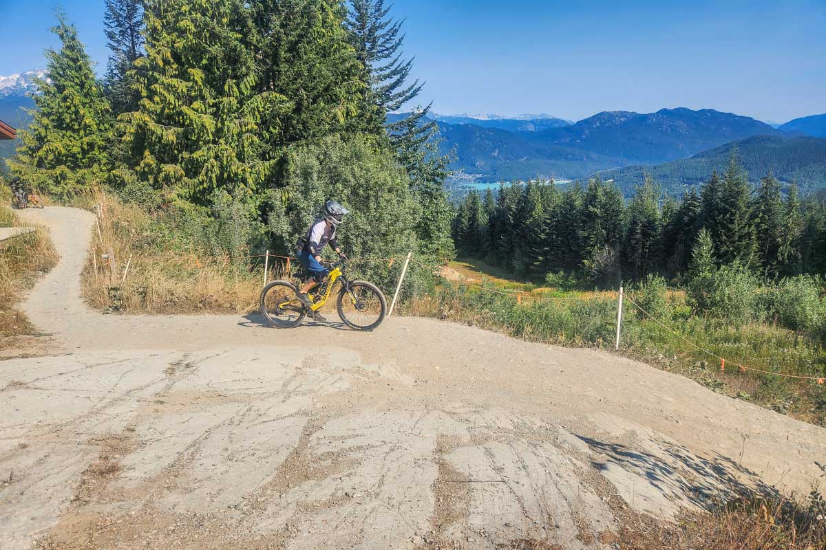 Downhill Mountain biking in Whistler, BC