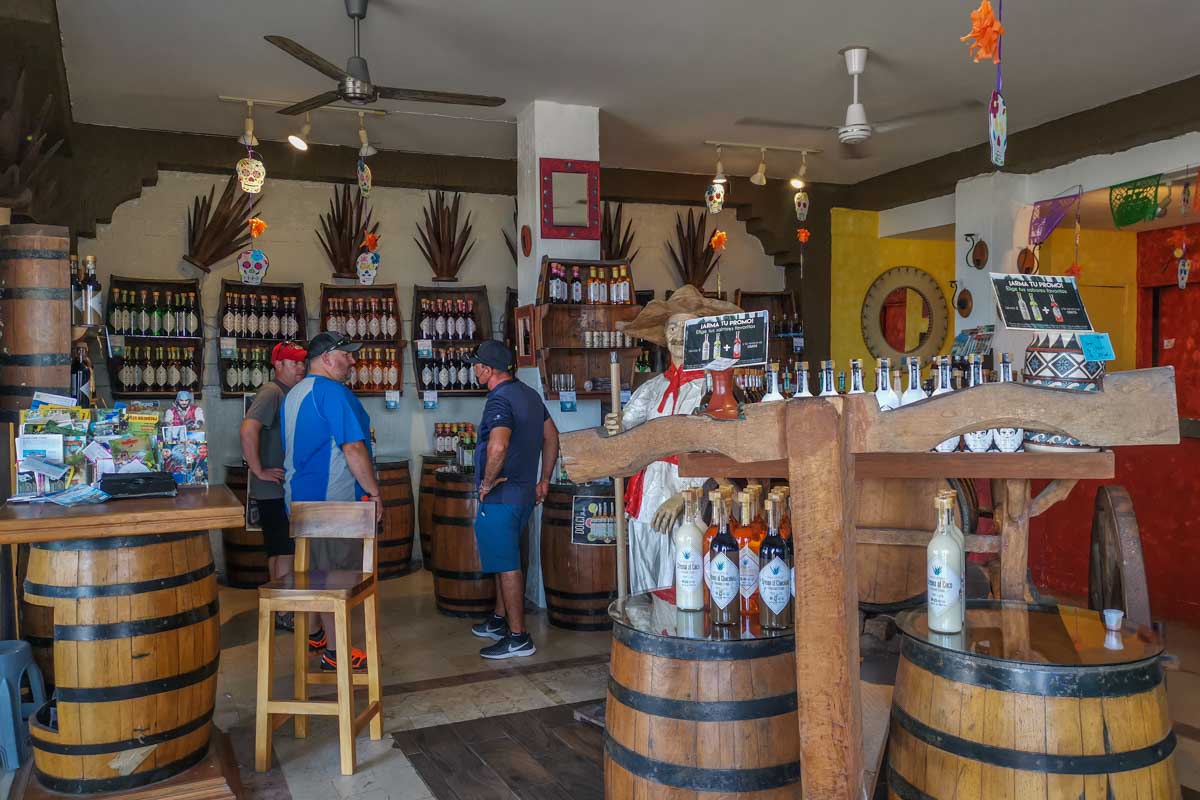 A tequila store on the Puerto Vallarta Malecon