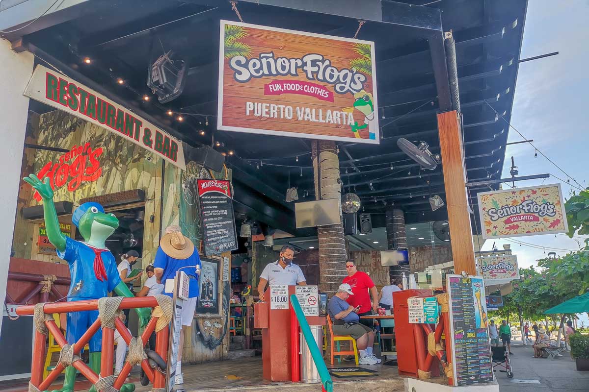 The front of Senor Frogs, Puerto Vallarta