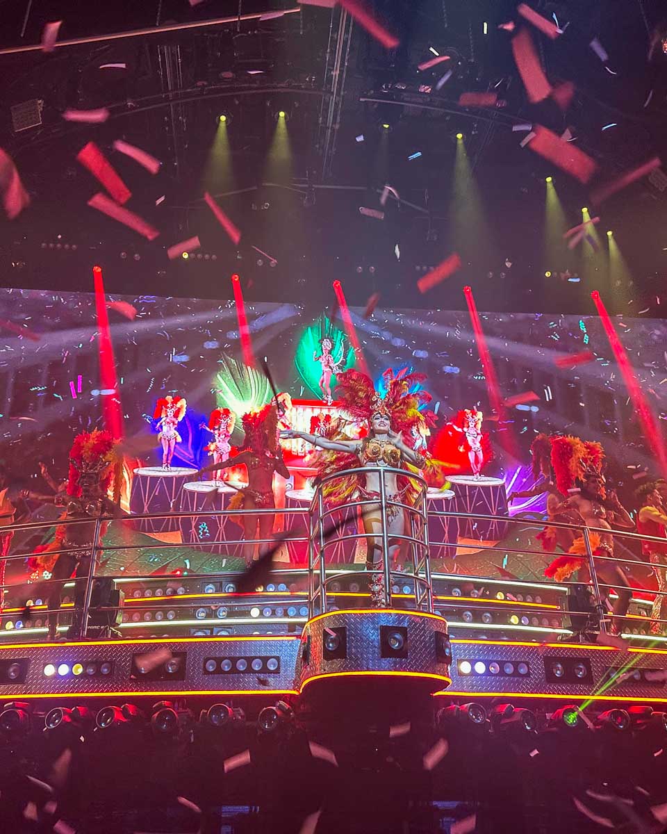 A live show at Coco Bongo, Mexico