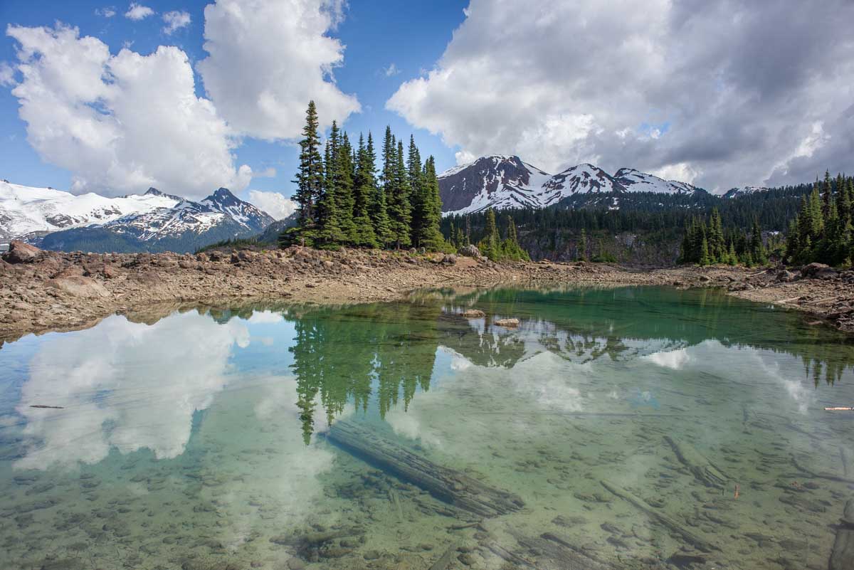 A reflection at Garibaldi Lake
