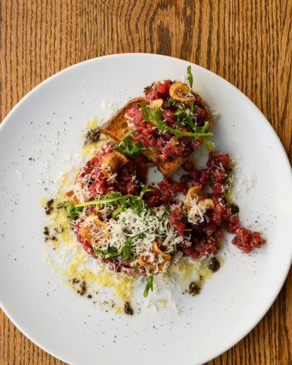 pasta dish from Corso 32 restaurant in Edmonton