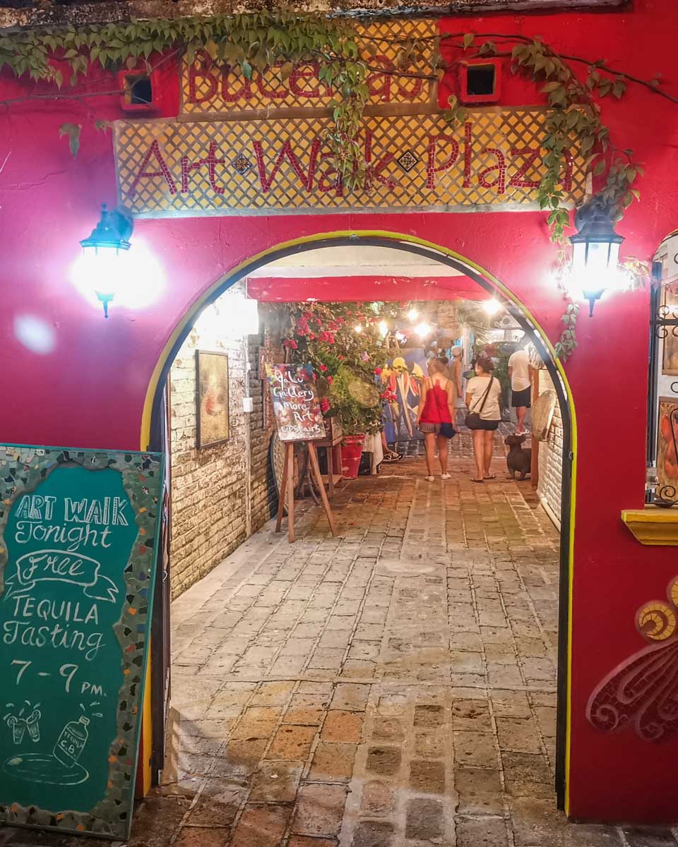 Entrance to the Bucerias Art Walk in Bucerias, Mexico