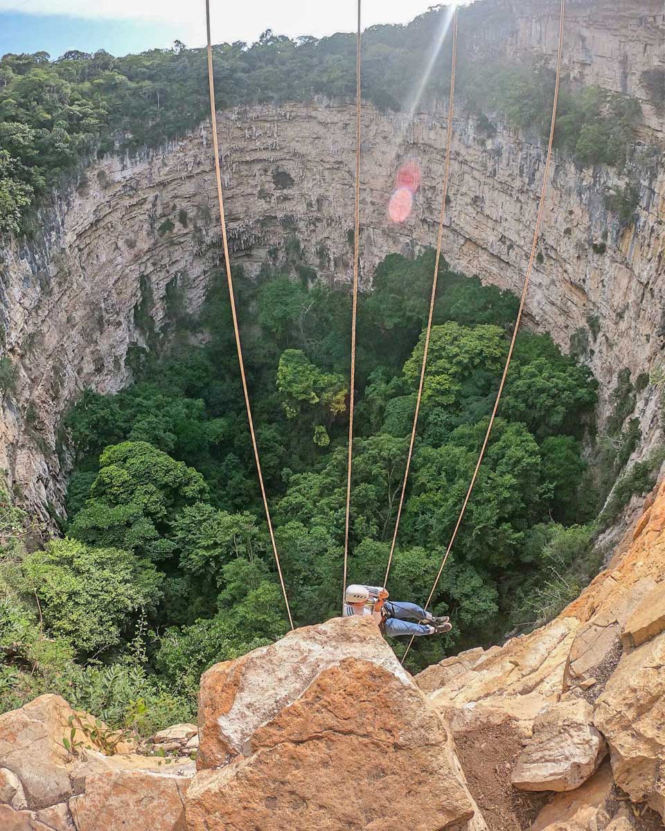 Repel down Sima de Las Cotorras