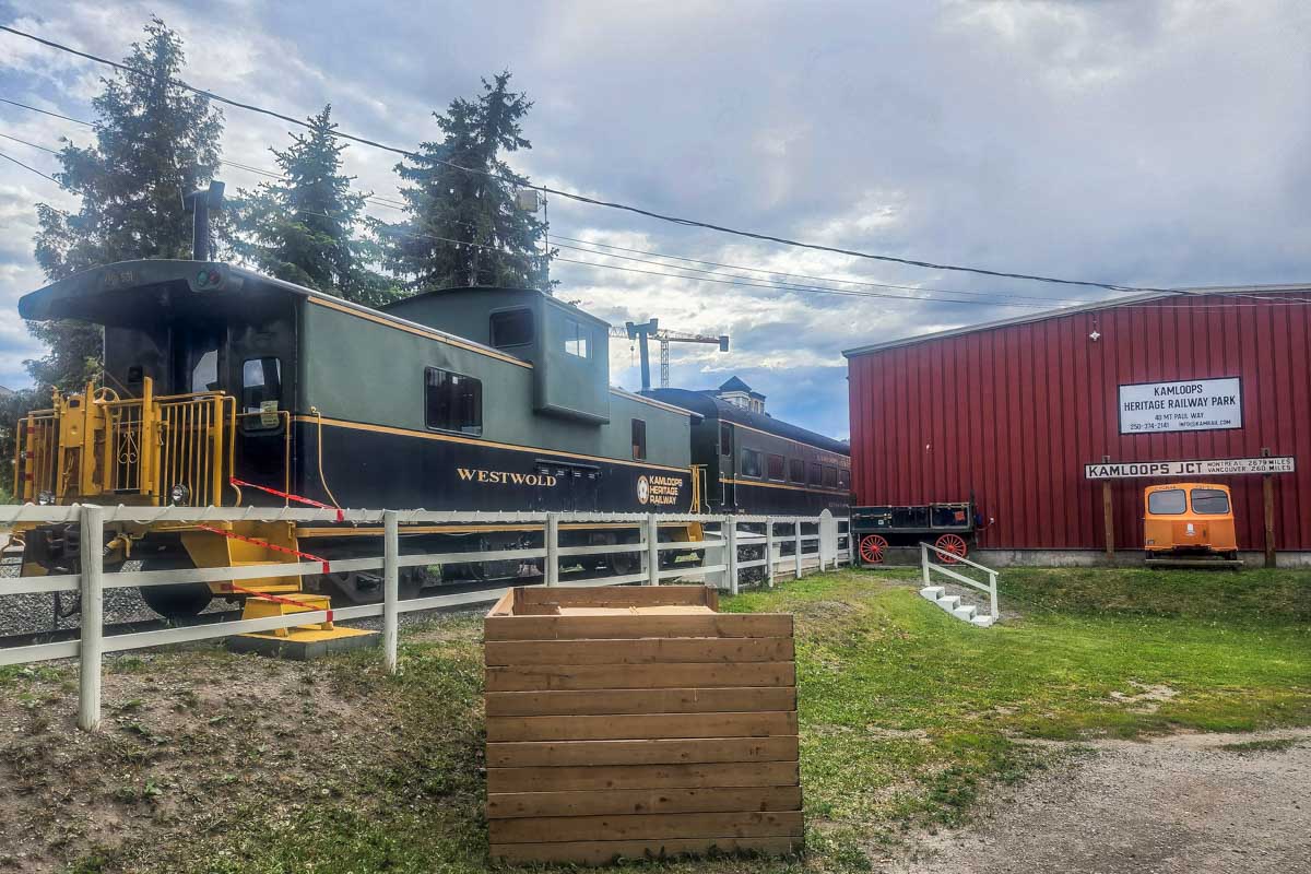 A train at Kamloops Heritage Railway