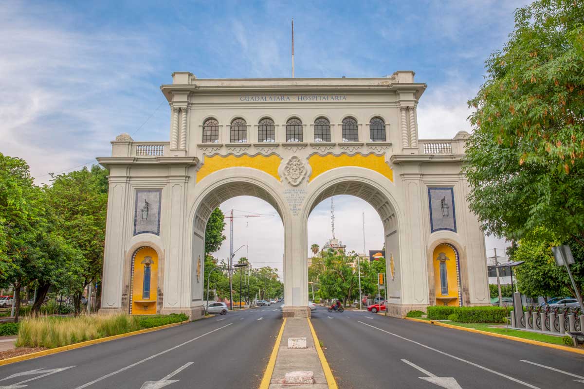 The famous Arches of Guadalajara on a tour of the city