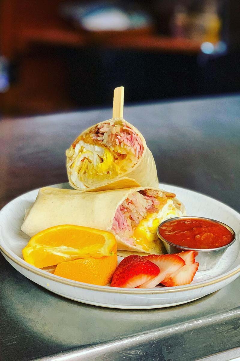 Burrito at Wicked Cup in Jasper, Canada