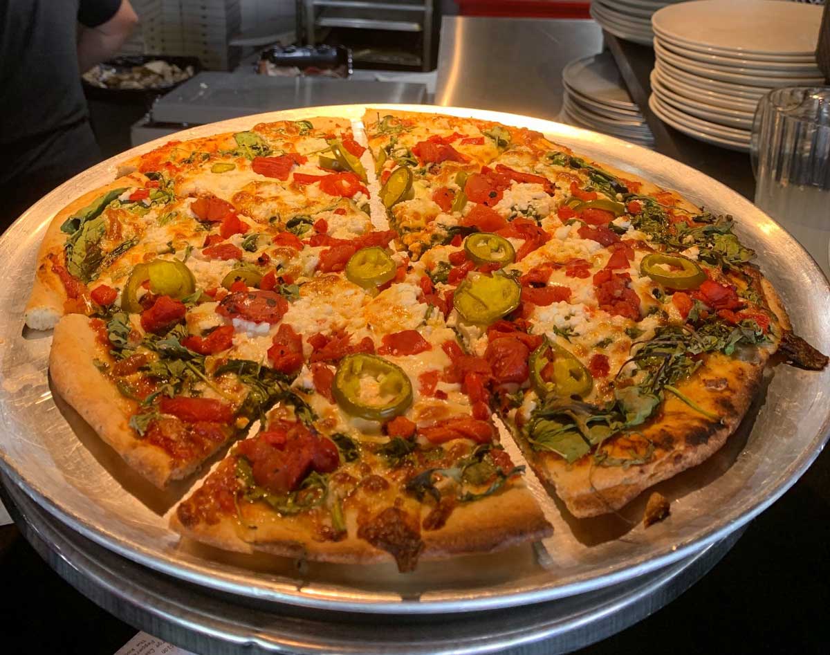 Pizza at Peppi's Pizza in Invermere, Canada