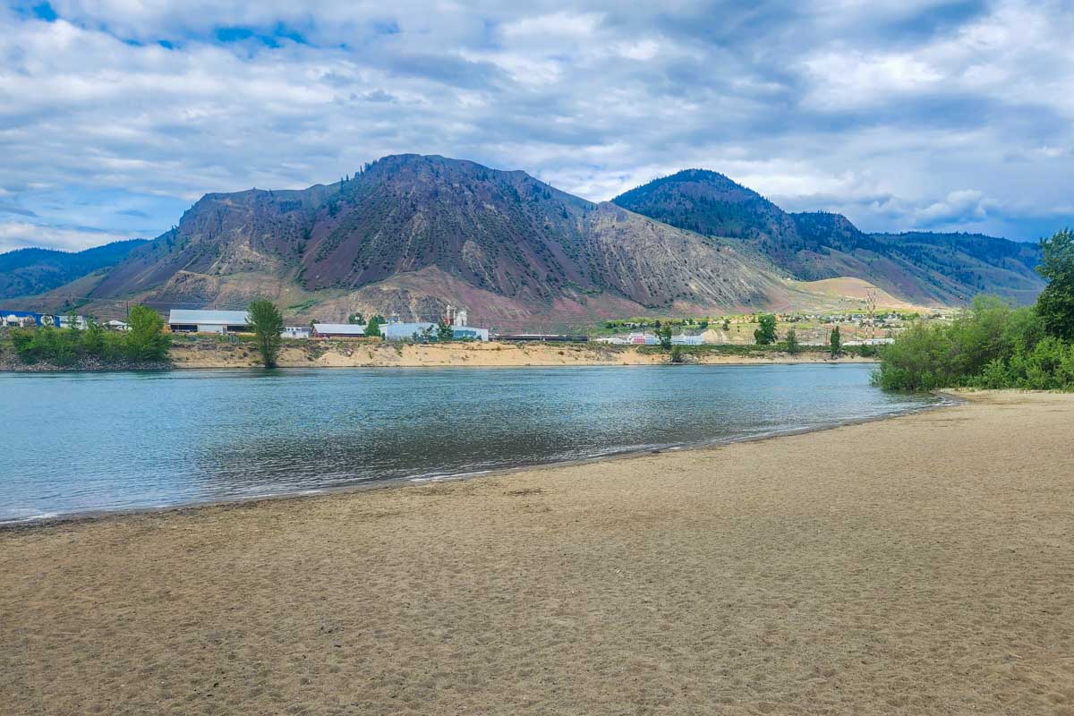 Pioneer Park Beach in Kamloops, BC