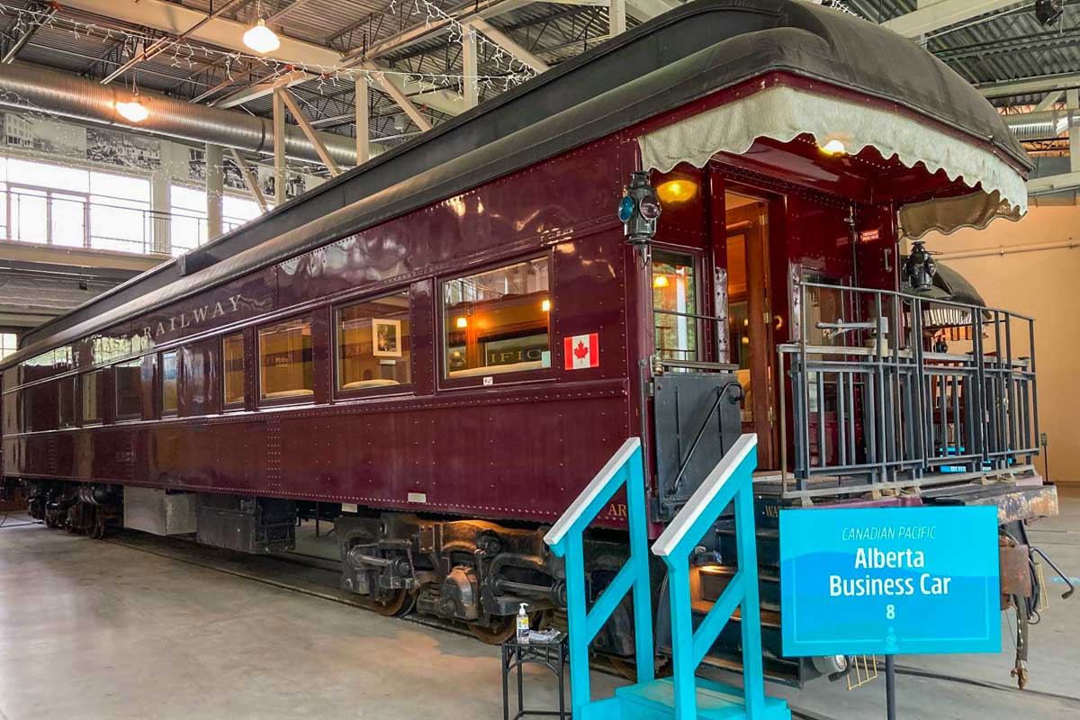 An old train at the Railway Museum of British Columbia, Squamish, BC