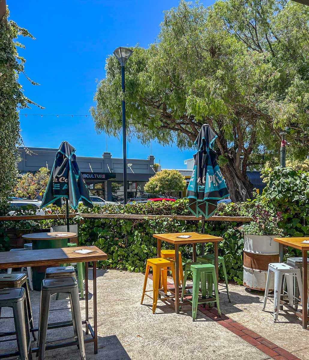 The Fire Station Speciality Beer and Wine Bar outside patio