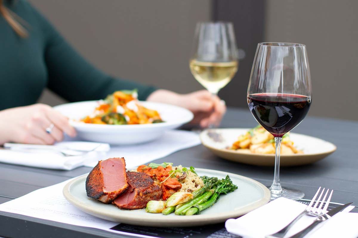 Mediterranean Tuna dish fromRange Lounge & Grill at Predator Ridge in Vernon, Canada