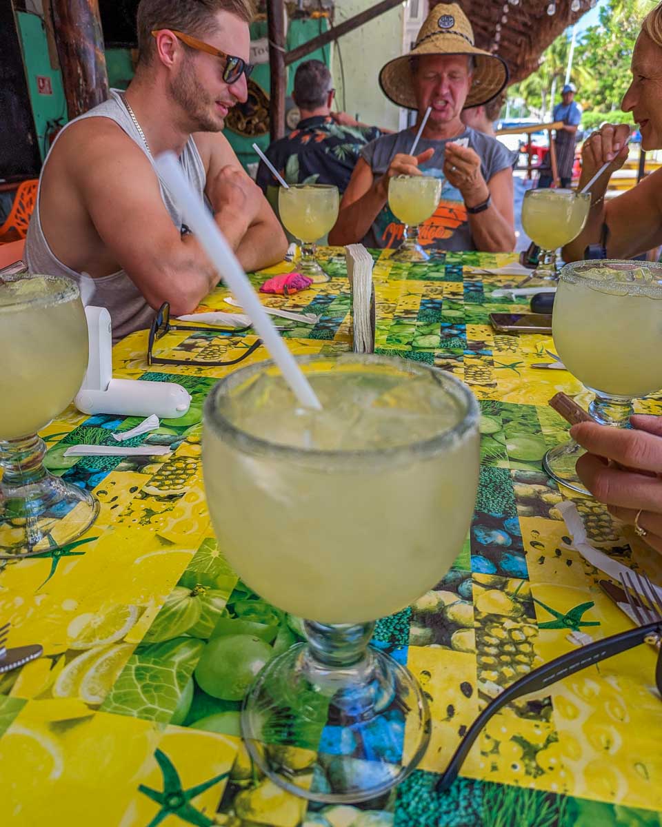 A cocktail at Cantina Habenero in Puerto Morelos, Mexico