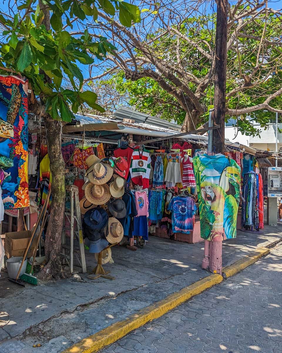 A local shop selling clothes in Isla Mujeres, Mexico
