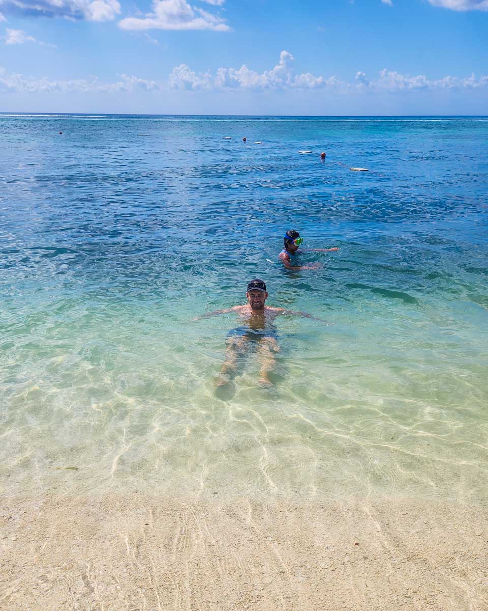 Bailey relaxes in Playa San Francisco on Cozumel, Mexico