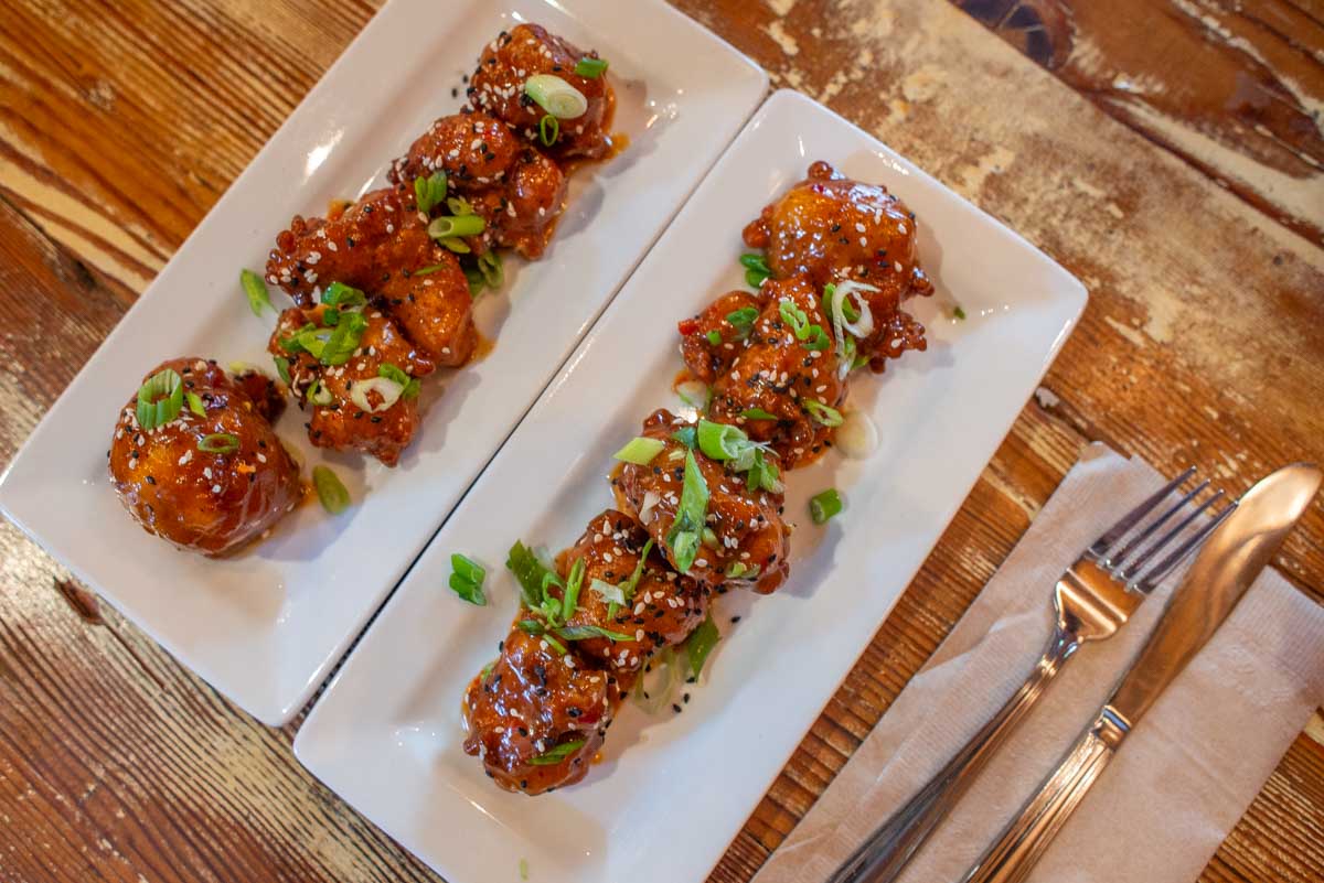 Colliflower bites at MeeT, Yaletown, Vancouver