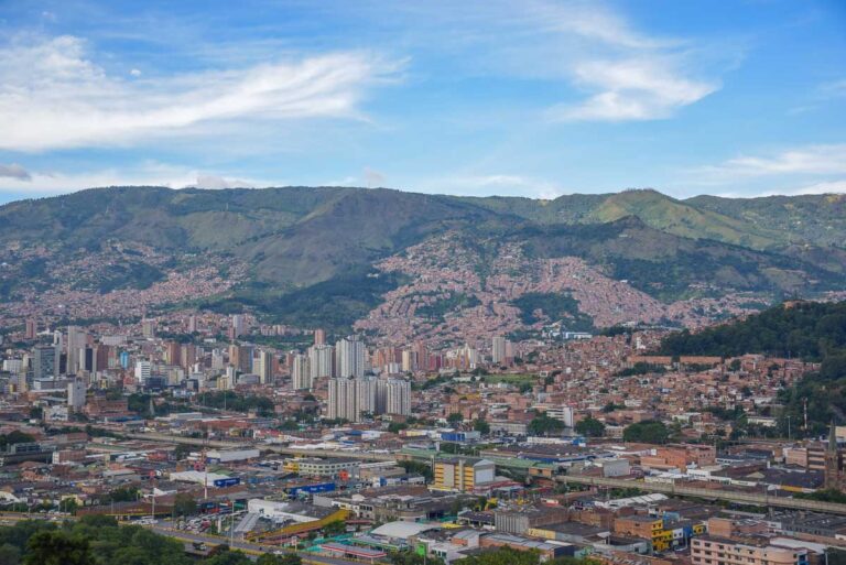 Panoramic view of Medellin, Colombia