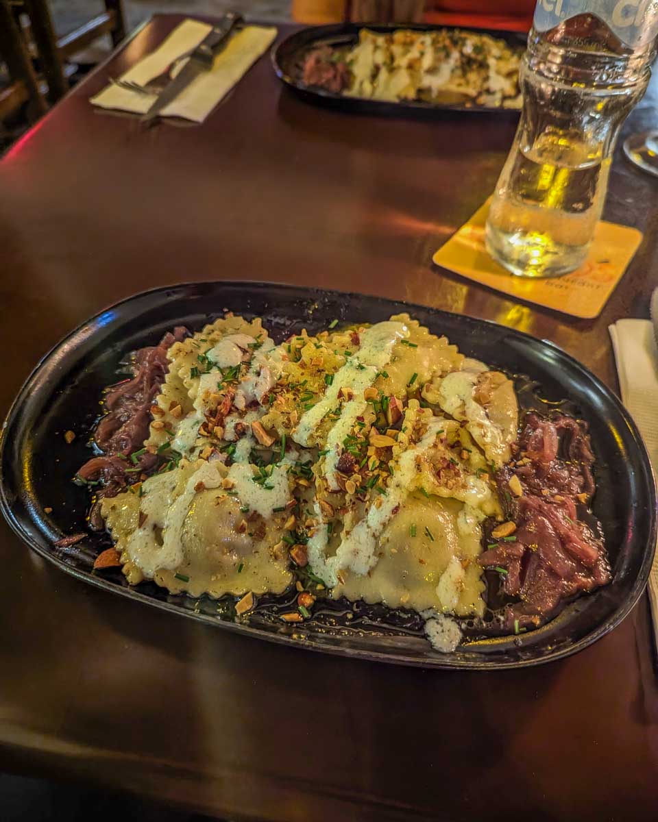 Ravioli t Guido's on Cozumel, Mexico