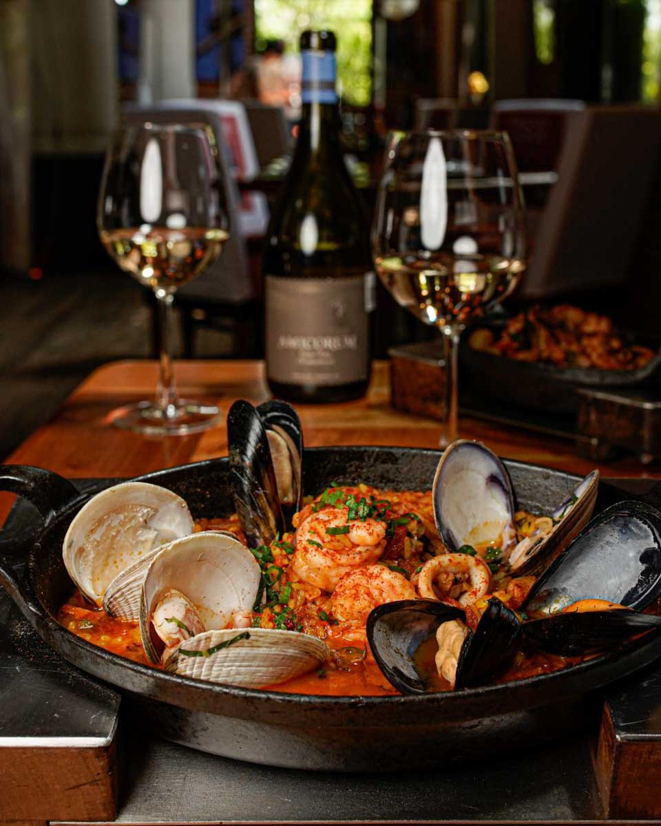 Seafood dish at Puerto Madero Cancún