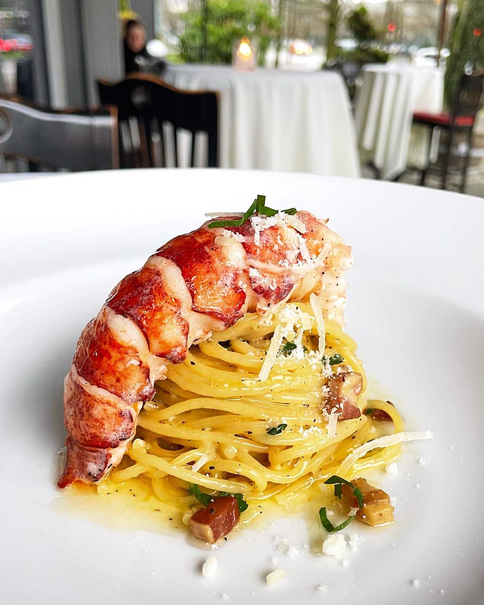Spaghetti Ala Carbonara from La Terrazza in Yaletown, Vancouver