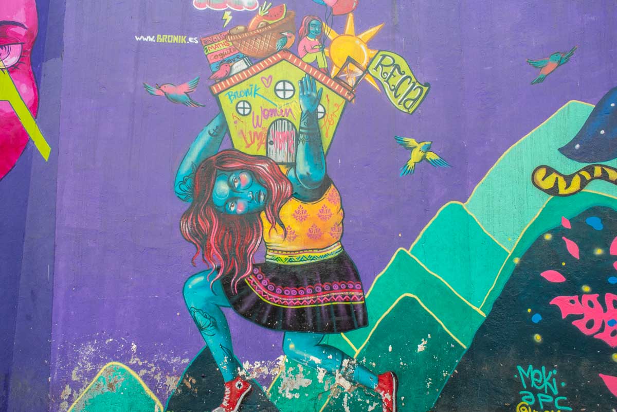 Street art in Barranco, Lima