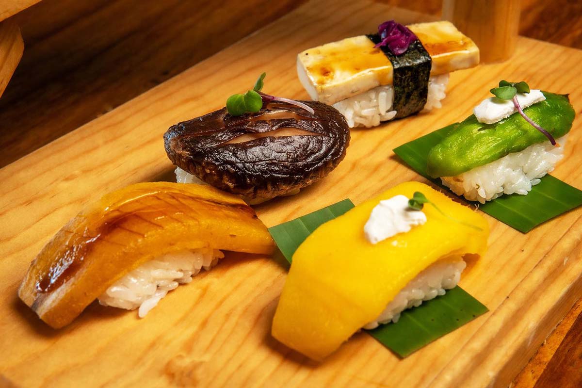 Variety of sushi at Hiromi Cancun in Cancun, Mexico