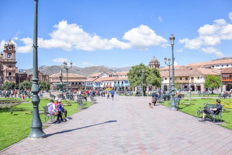 The Plaza del Armas in Cusco, Peru