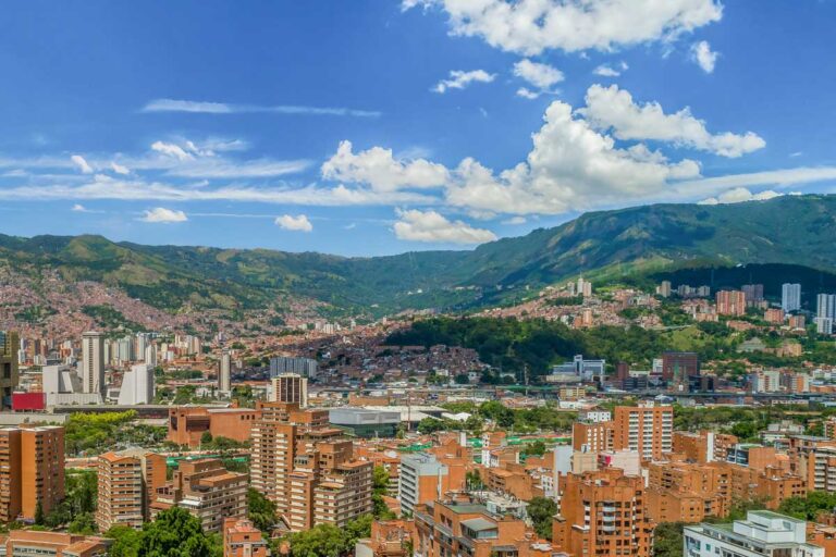 View of Medellin Colombia