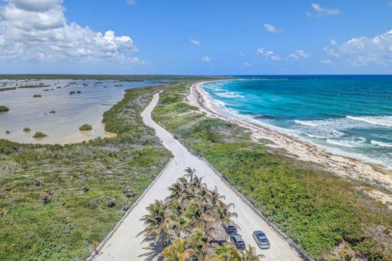 Views of the Cozumel Coastline from Celarain Lighthouse on Punta Sur Eco Beach Park
