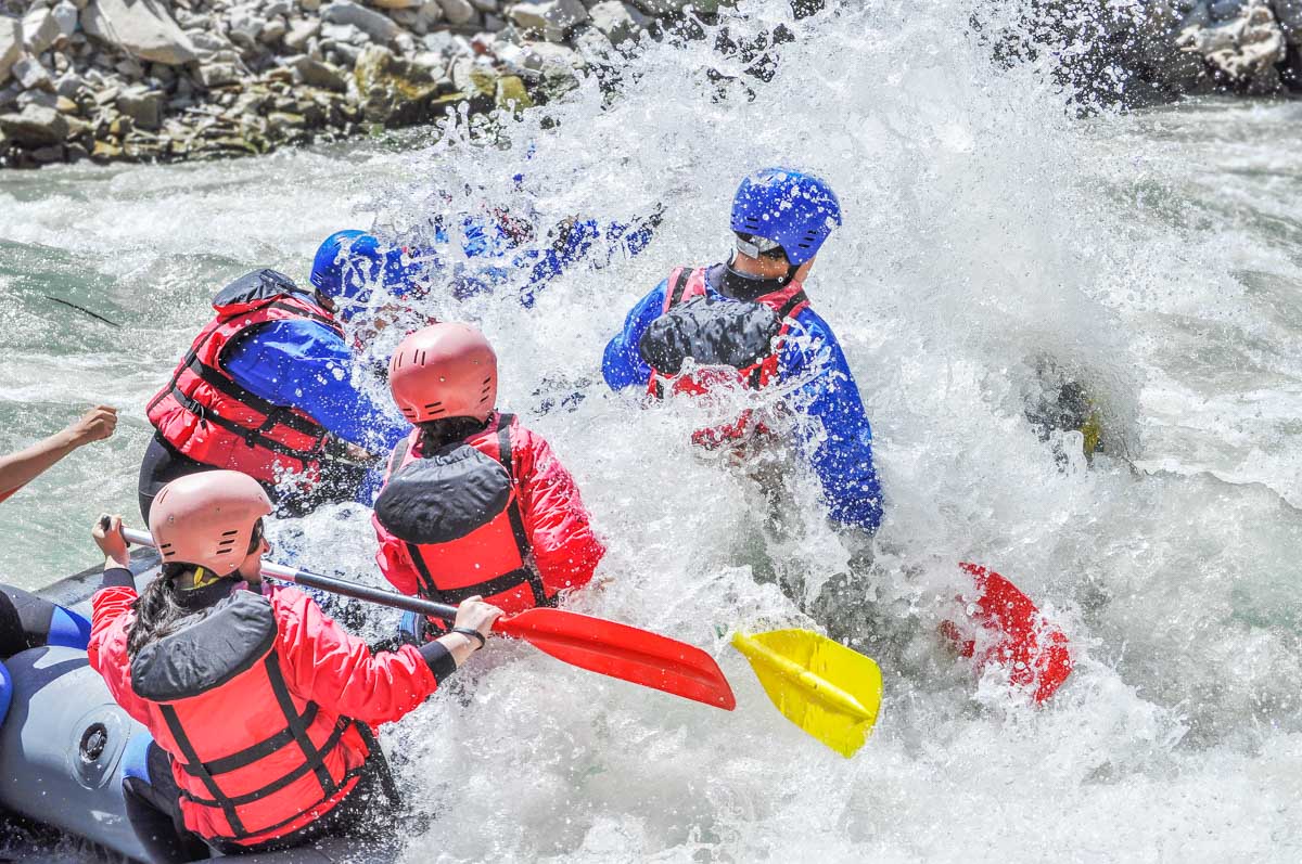 White water rafting near Cusco, Peru