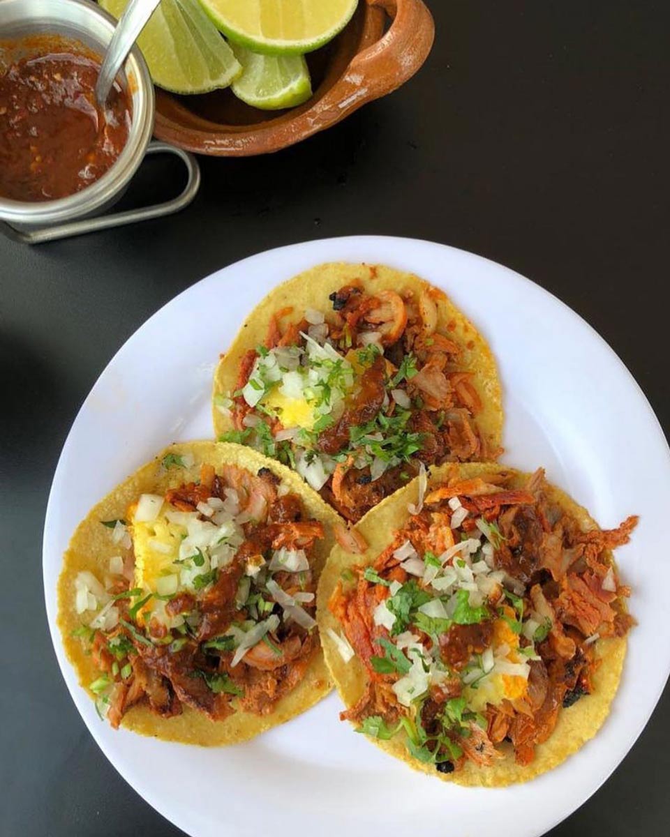 Taco galore at Taqueria Los Chachalacos in Cancun