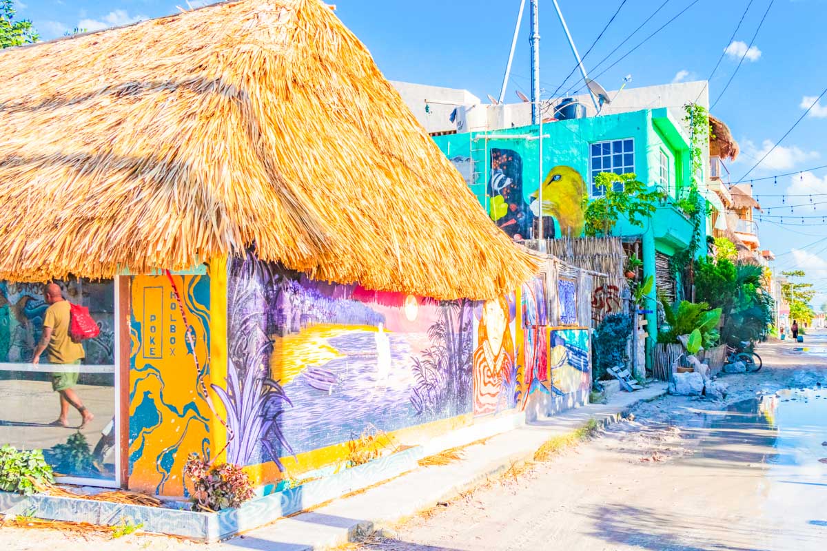 street art on Isla Holbox, Mexico