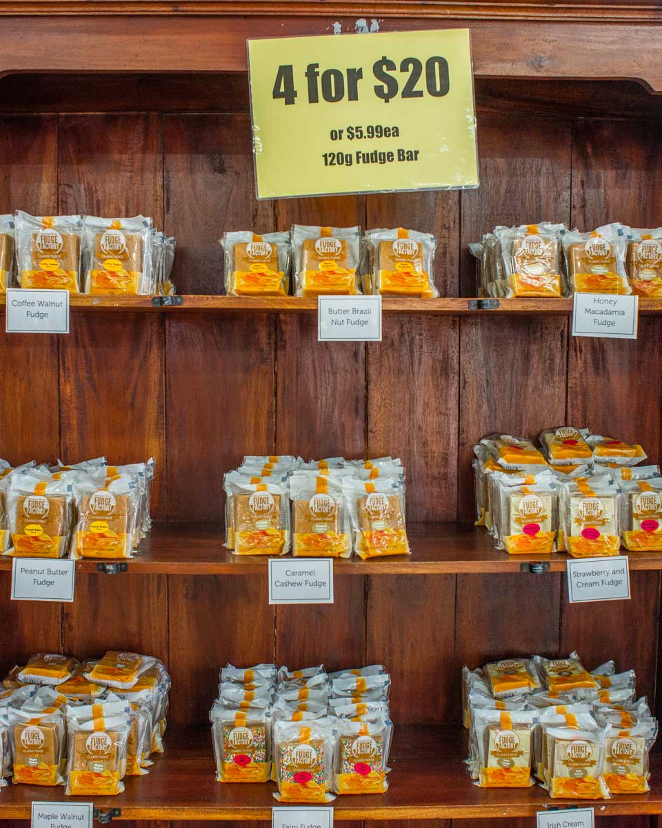 A selection of fudge at the Fudge Factory in Margaret River, Western Australia