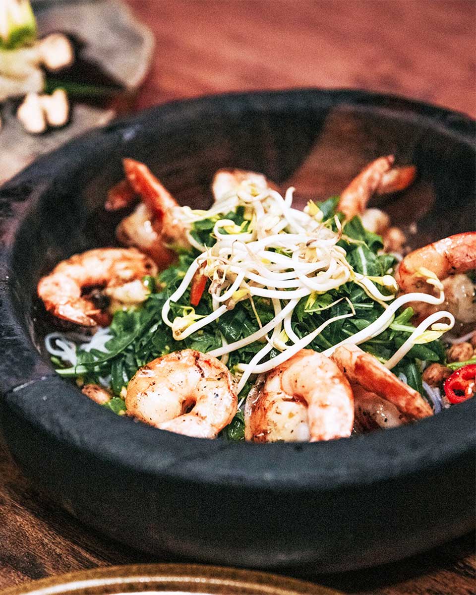 Shrimp Pad Thai at Funky Geisha Tulum, Mexico