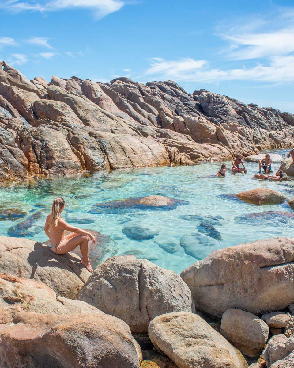 Bailey at Injidup Natural Spa near Margaret River, Western Australia