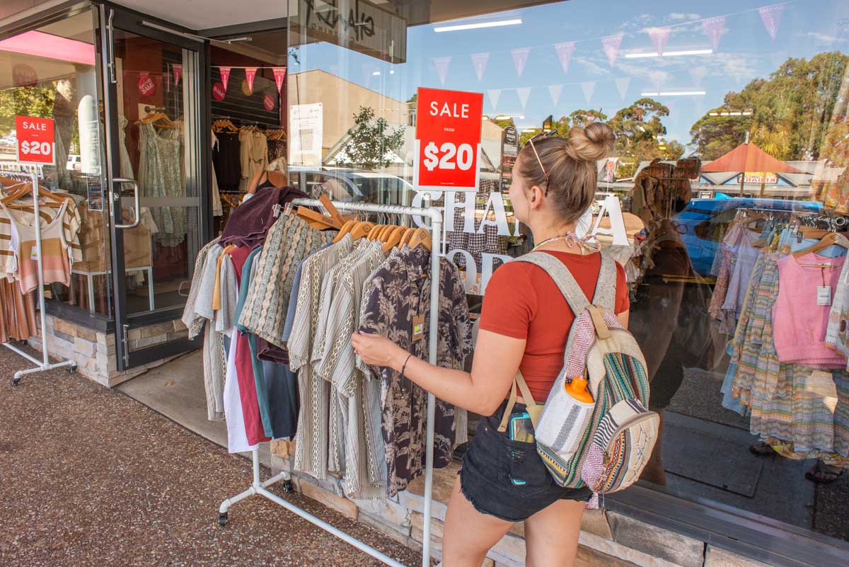 Bailey boutique shopping in Margaret River, WA