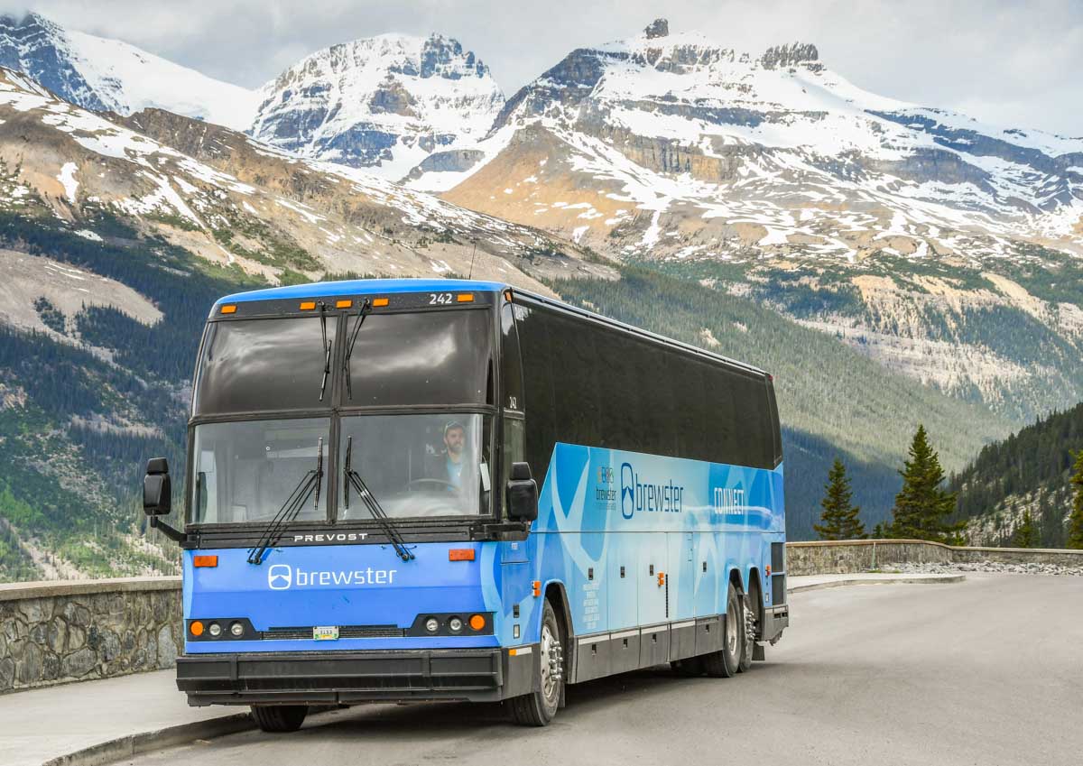 Brewster Bus in Banff National Park, Canada
