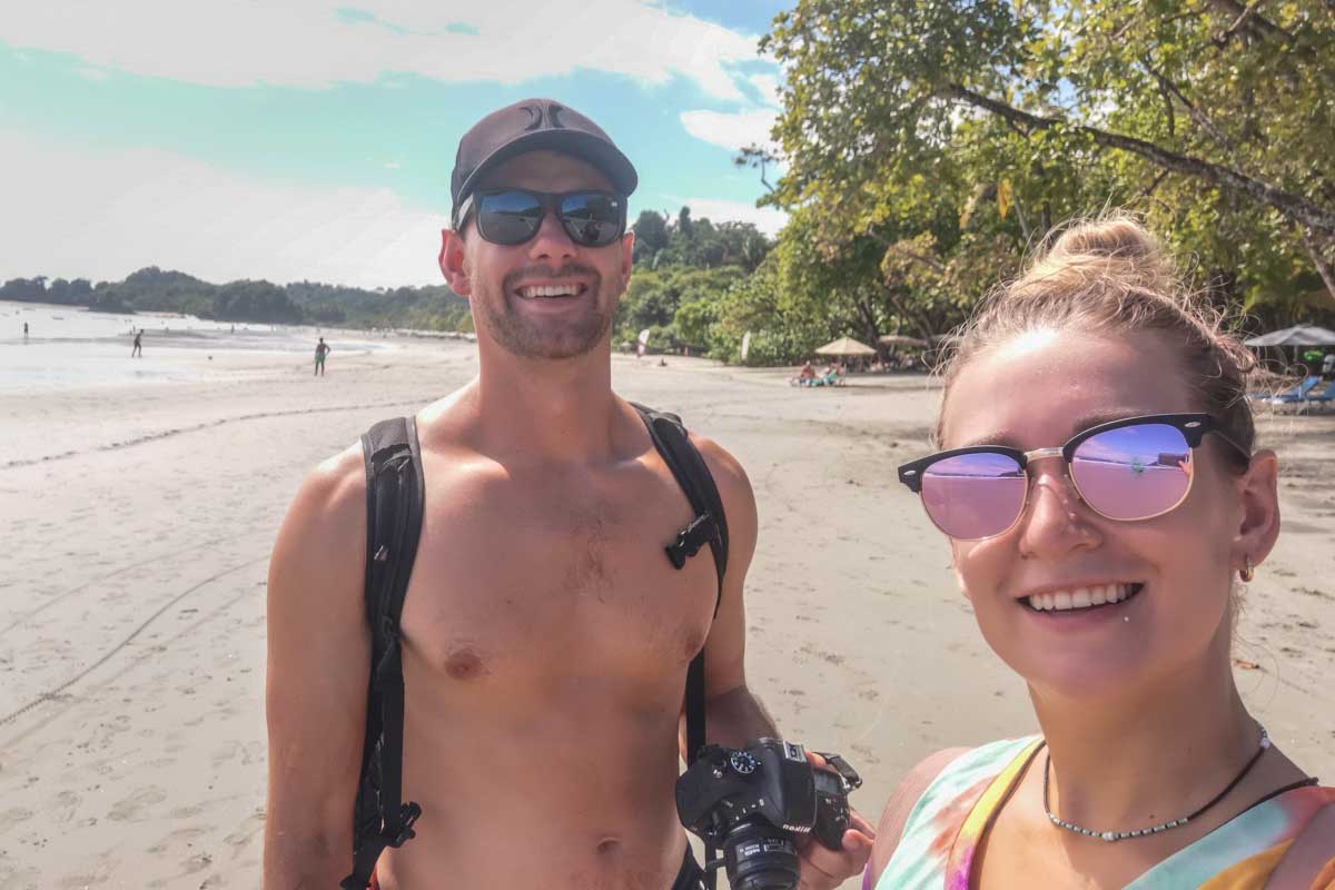 Daniel and Bailey take a selfie in Tulum, Mexico