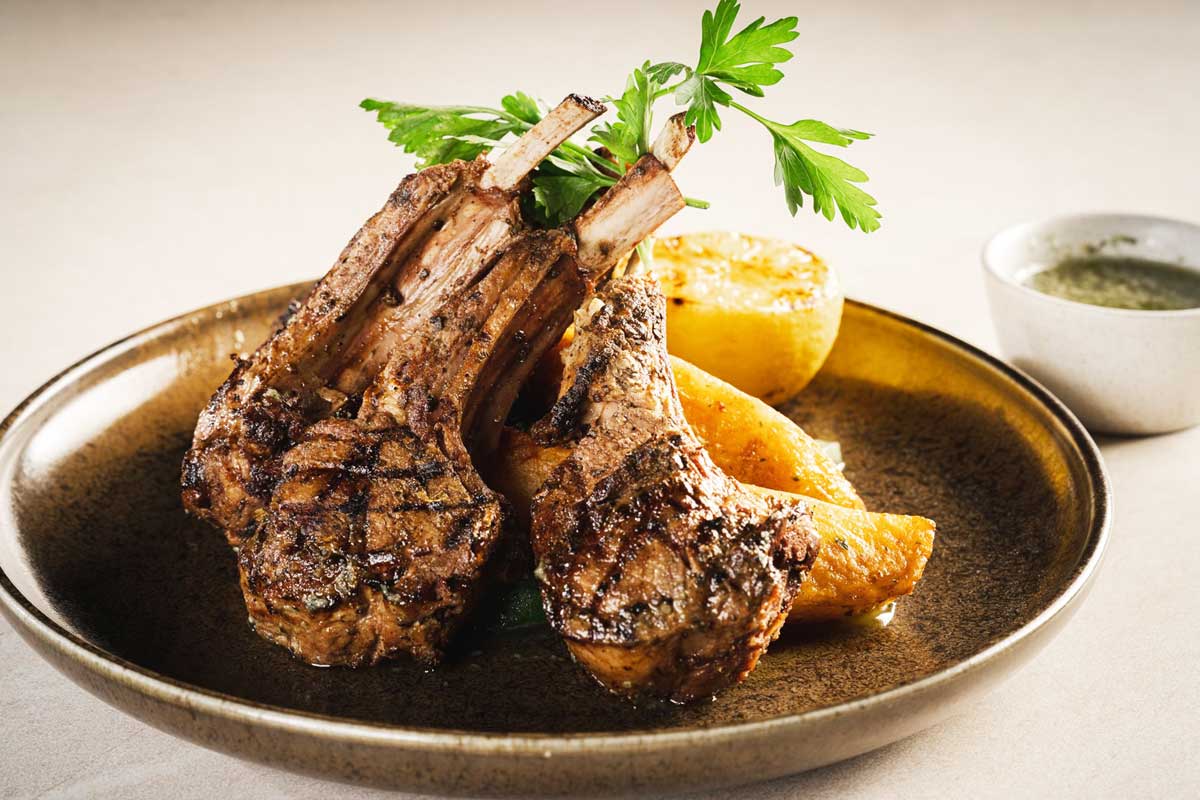 Lamb Steak from Illios Restaurante in Tulum, Mexico