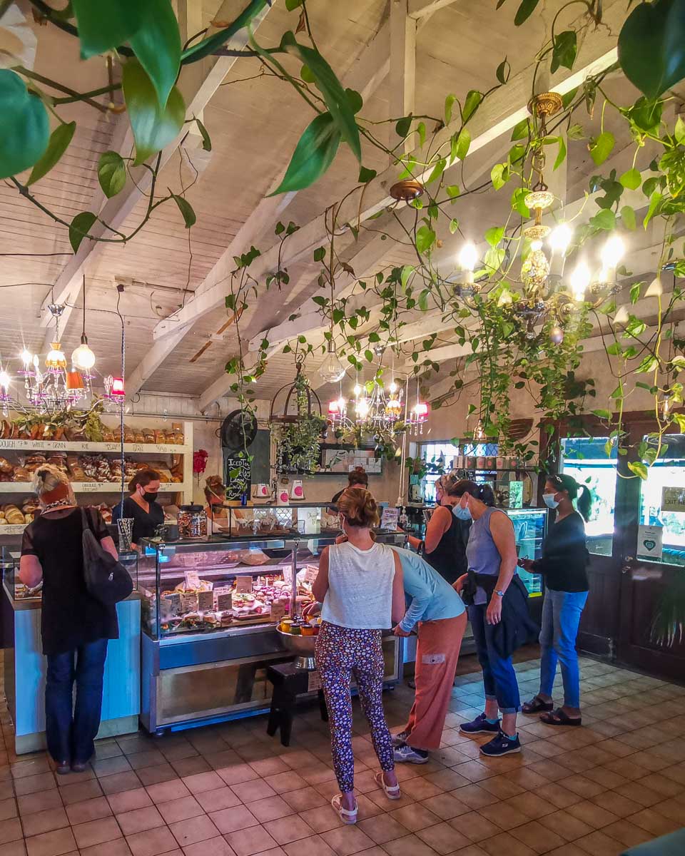 The inside counter at Margaret River Bakery
