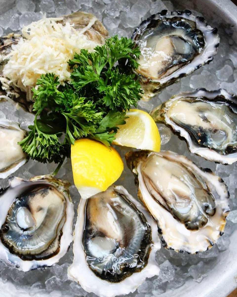 Fresh Oysters at Rodney's Oyster House in Gastown, Canada