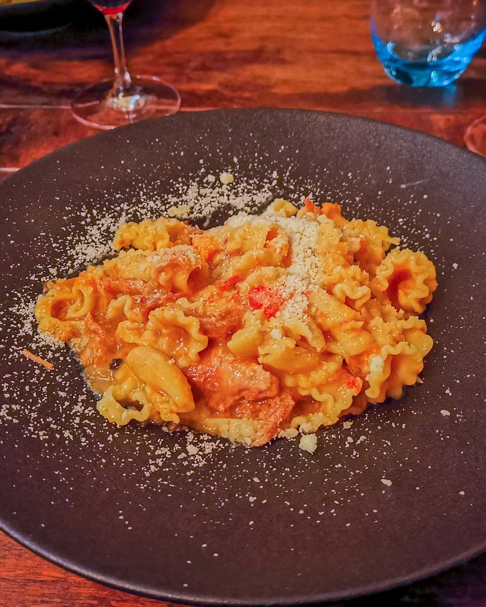 Pasta at La Scarpetta Trattoria in Margaret River
