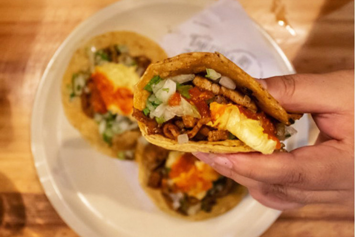 Authentic Mexican Tacos from TaquerÃa Los Compas in Playa Del Carmen, Mexico