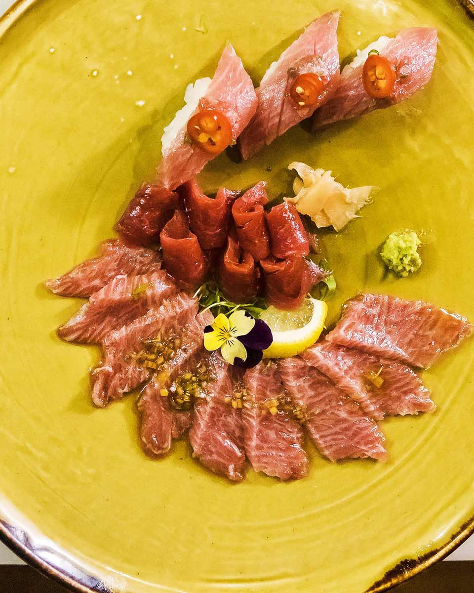 Sashimi and Sushi at Tora Tulum in Tulum, Mexico