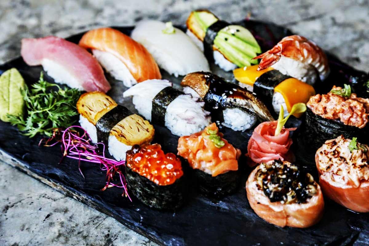 sushi from Nao in Tulum, Mexico