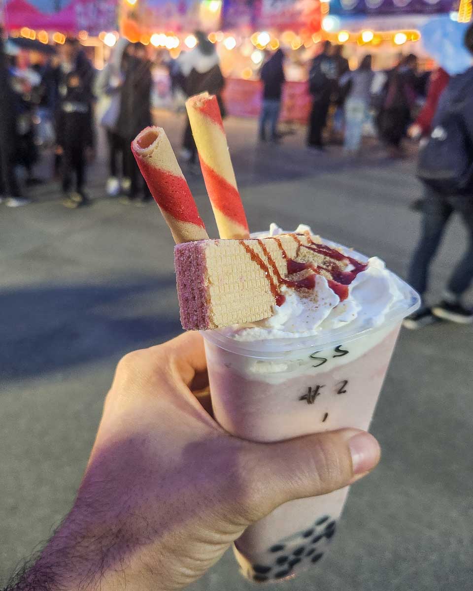 A bubble tea at the Richmond Night Market